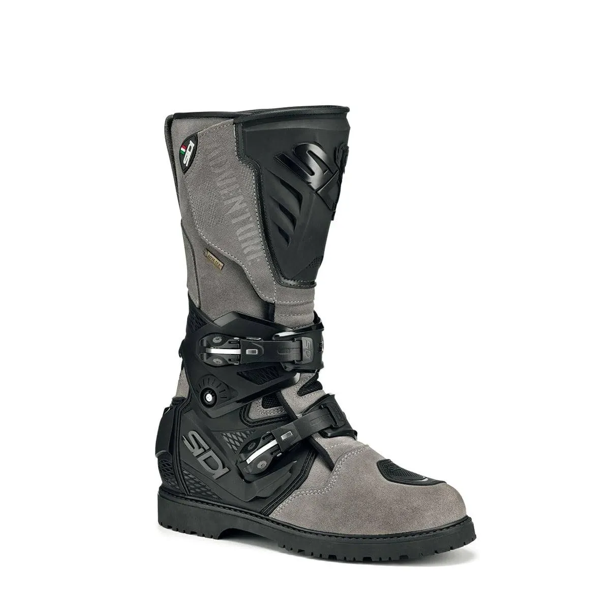 SIDI | Touring Motorcycle Boots, Professional Motocross Boots for Men ADVENTURE 2 GORE-TEX, Micro-Adjustable and Replaceable Buckles, Flex System, Velcro Strap