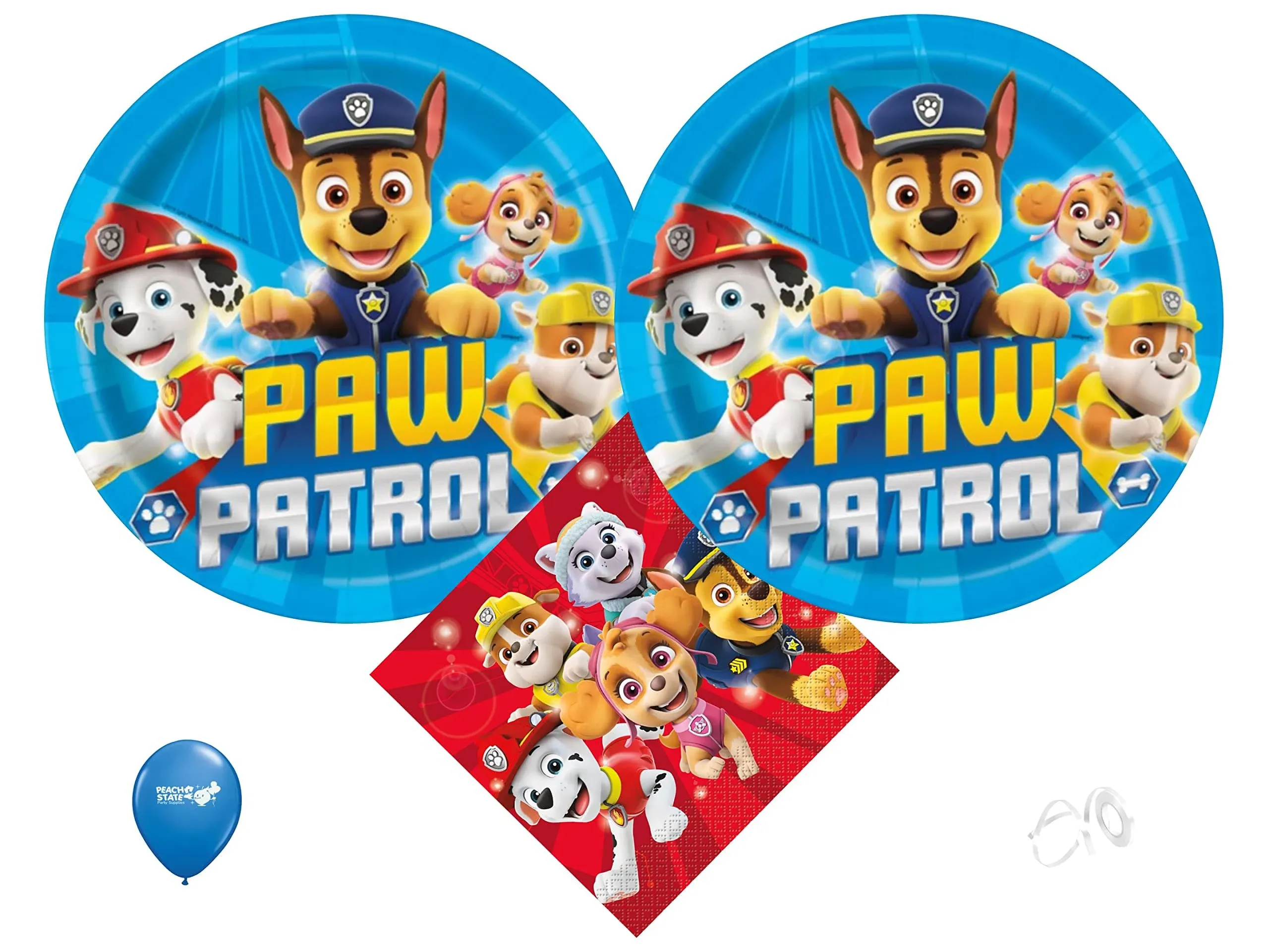 Paw Patrol Birthday Party Supplies | Paw Patrol Plates | Paw Patrol Napkins | Paw ...