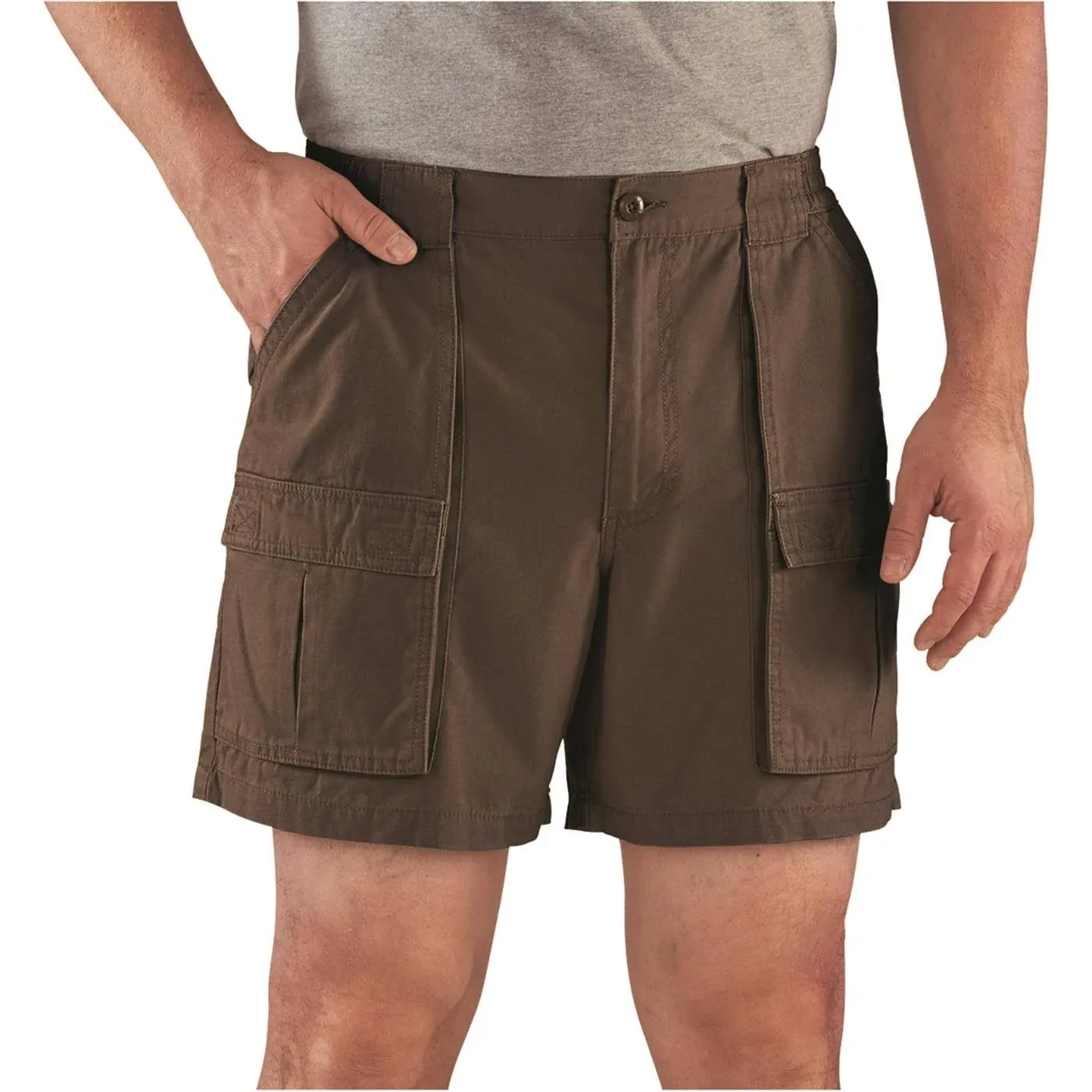 Guide Gear Men's Wakota Shorts 6 inch Inseam Size: 34 British Khaki