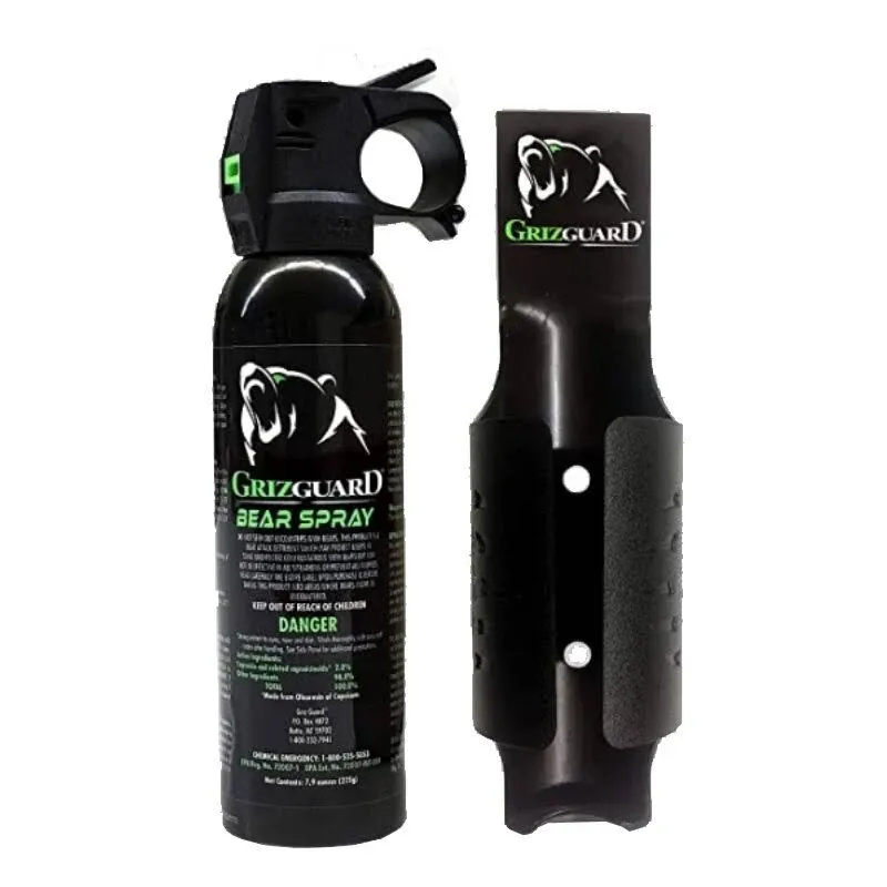 Bear Spray & Griz Guard Holster - Strongest Formula Allowed by EPA (7.9 oz)