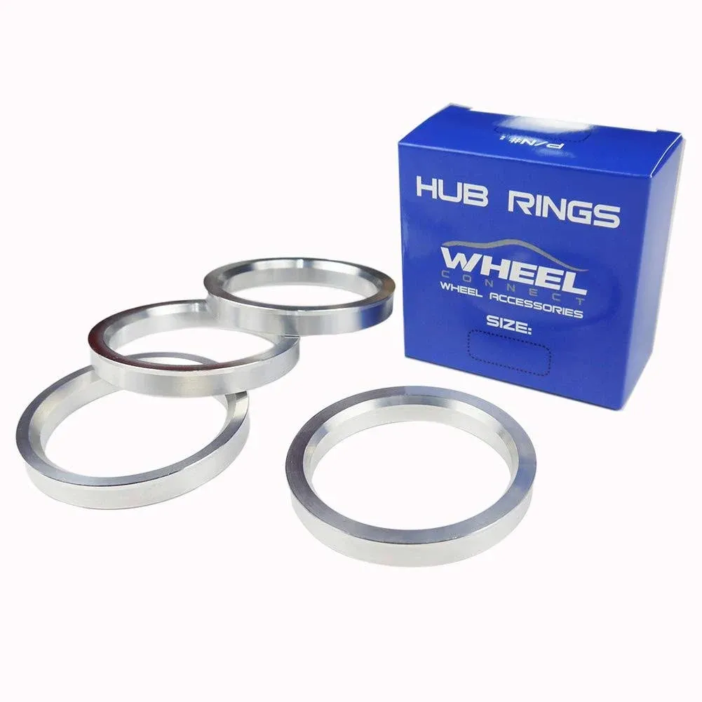 WHEEL cONNEcT Hub Centric Rings Aluminium Alloy Hubrings Set of 4