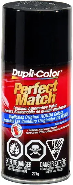 Dupli-Color Bha0941 Black Metallic Honda Perfect Match Automotive Paint - 8 oz.