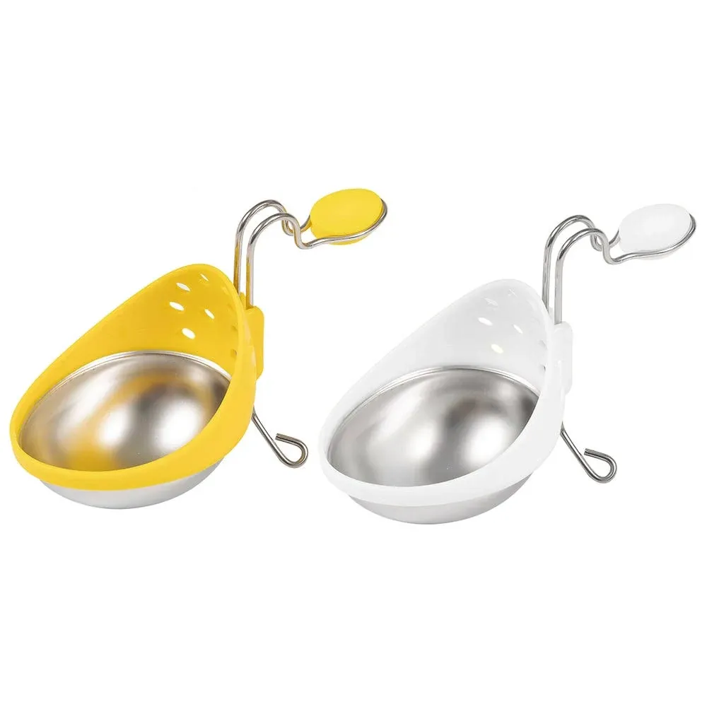 Cuisipro Stainless Steel Egg Poacher, Set of 2