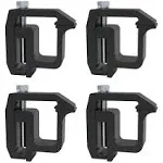 iFJF Mounting Clamps Truck Caps Camper Shell for Chevy Silverado Sierra 1500 2500 3500, Dakota Ram 1500 2500, F150 F250, Titan, Tundra 4 PCS (Black)