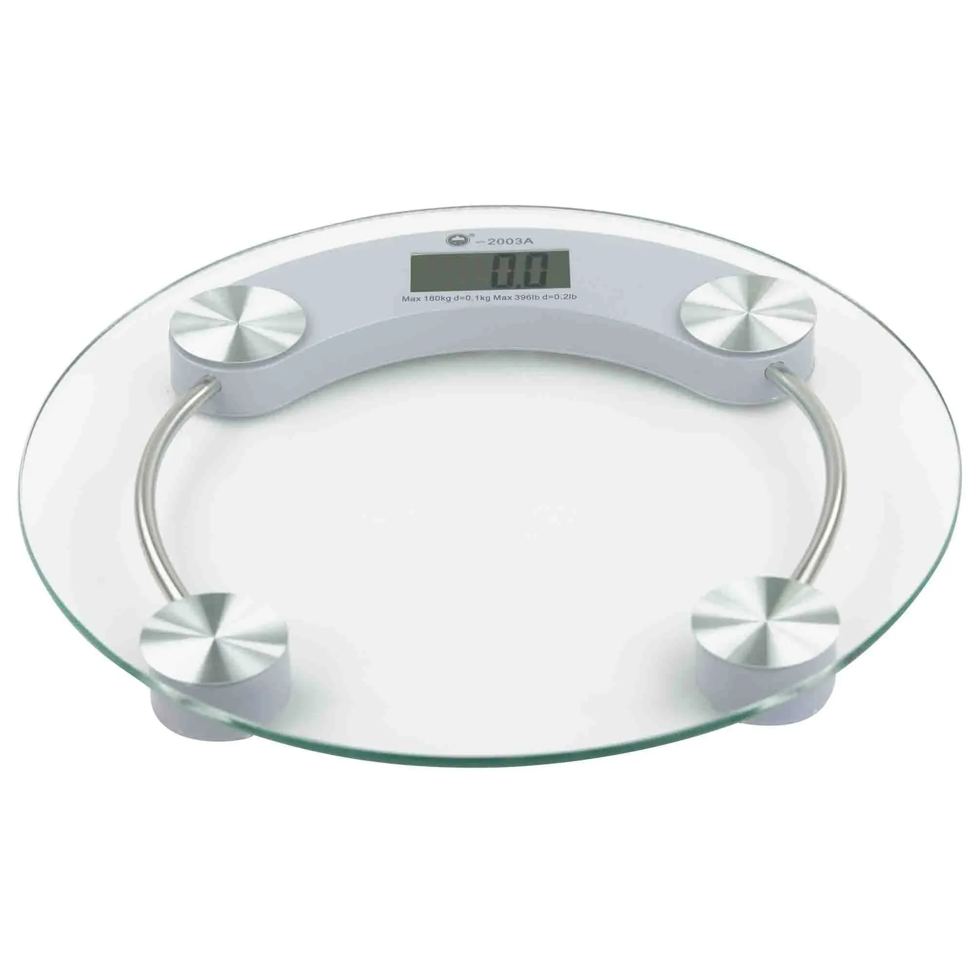 Home Basics Round Digital Electronic Glass Bath Scale 13” x 1.25” New