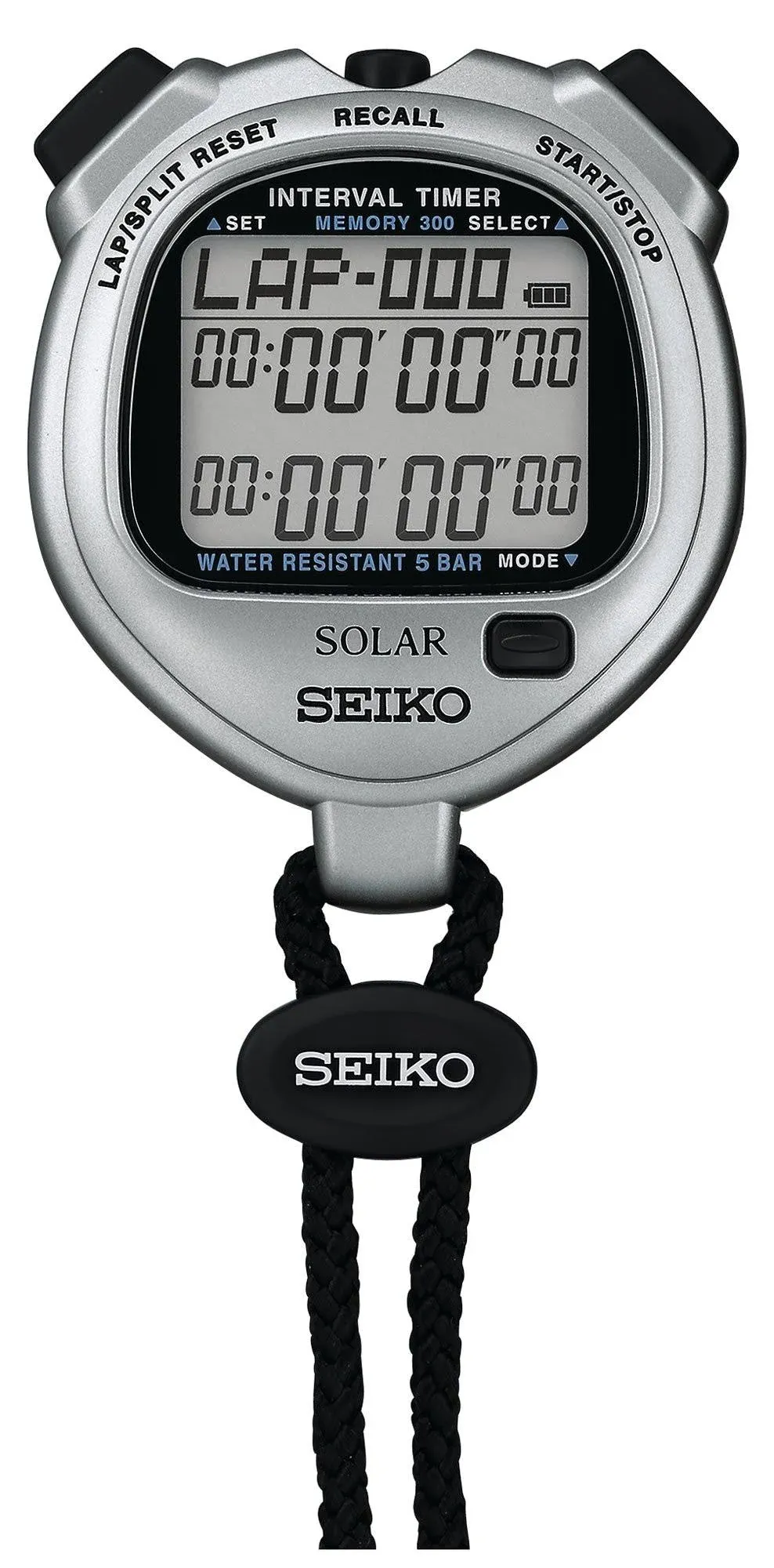 SEIKO SVAJ101 Solar Charging Stopwatch PROSPEX Interval Timer SIL FastShip Japan