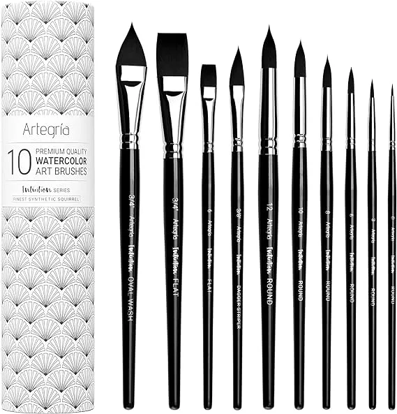 Artegria Watercolor Brush Set