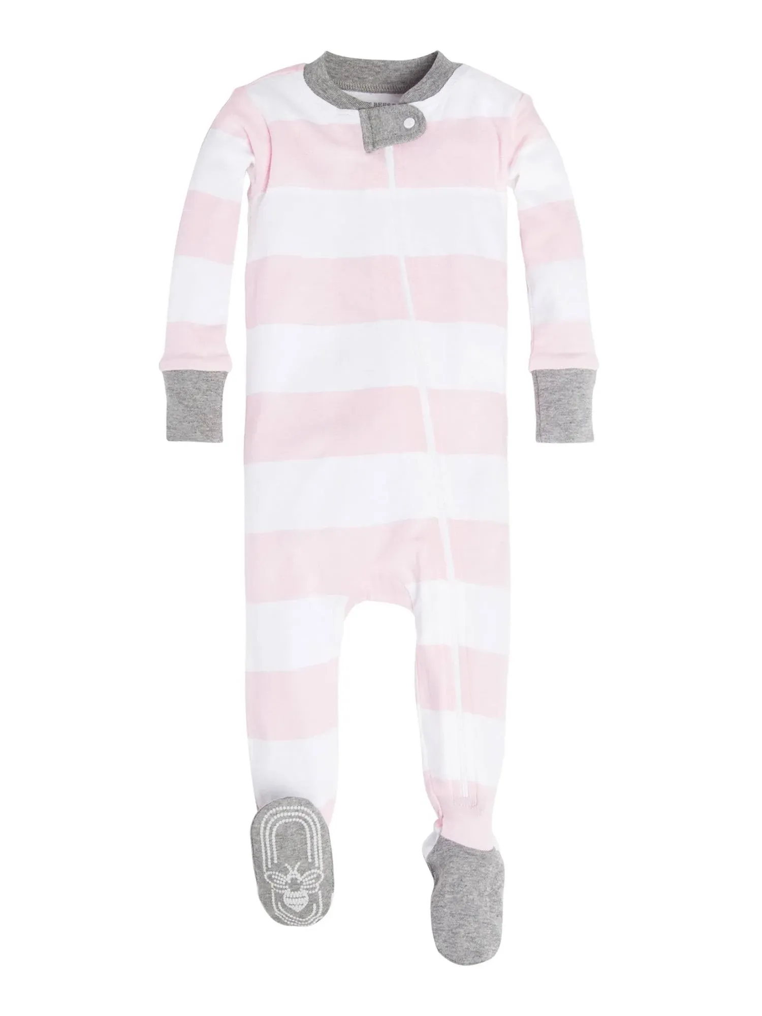 Burt's Bees Baby Girls' Pajamas, Zip Front Non-slip Footed Pjs, 100% Organic Cotton and Toddler Sleepers