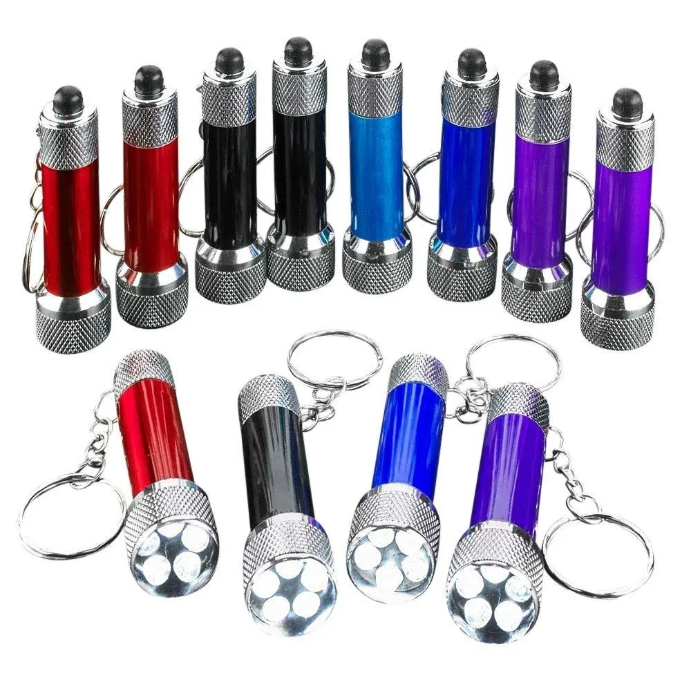 Kicko Mini Flashlight Keychain - 24 Pack - Assorted Colors, Green, Light Blue An  | eBay