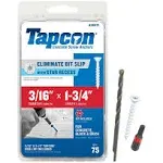 Tapcon - 28371 - 1-3/4 in. L Star Flat Head Concrete Screws - 75/Pack