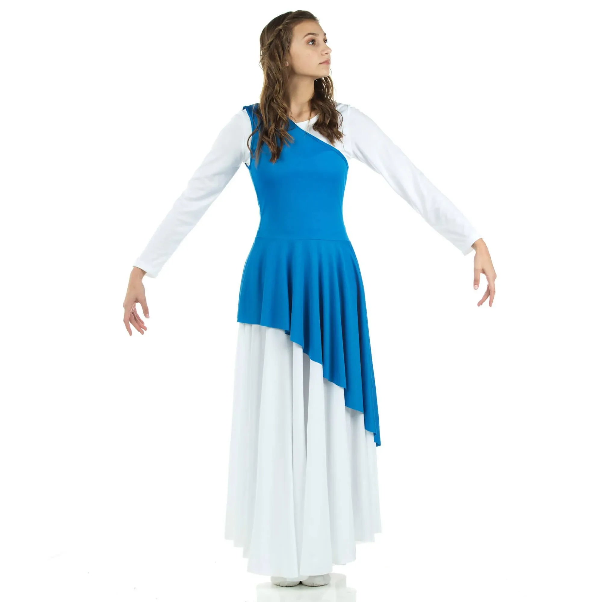 Danzcue Asymmetrical Praise Dance Tunic (Dress Not Included) at Danzia