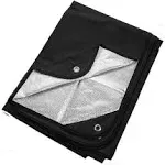 Heavy Duty Survival Blanket – Insulated Thermal Reflective Tarp - 60&#034; x 82&#034;. ...