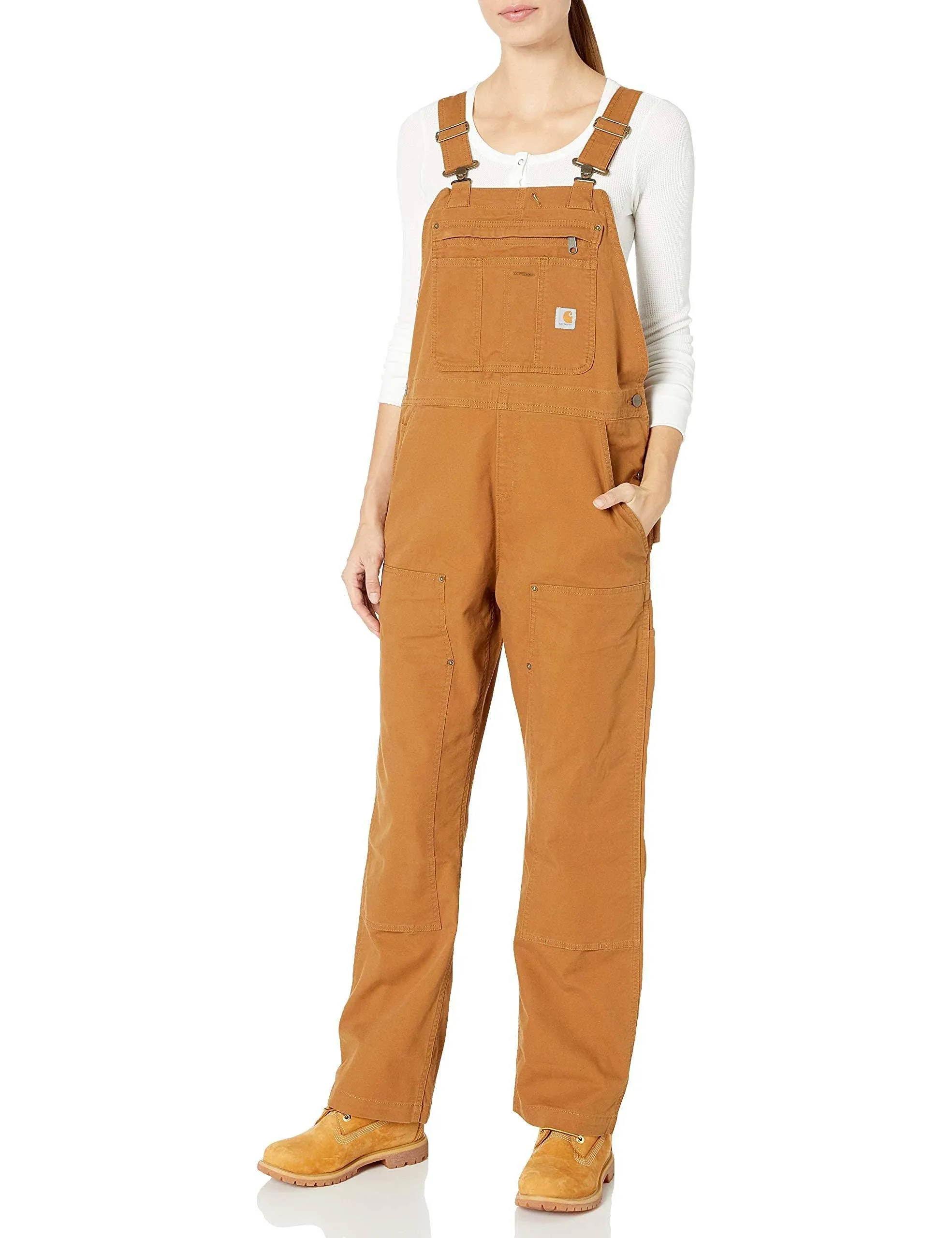 Carhartt Women's Crawford Rugged Flex Loose Fit Canvas Bib Overalls