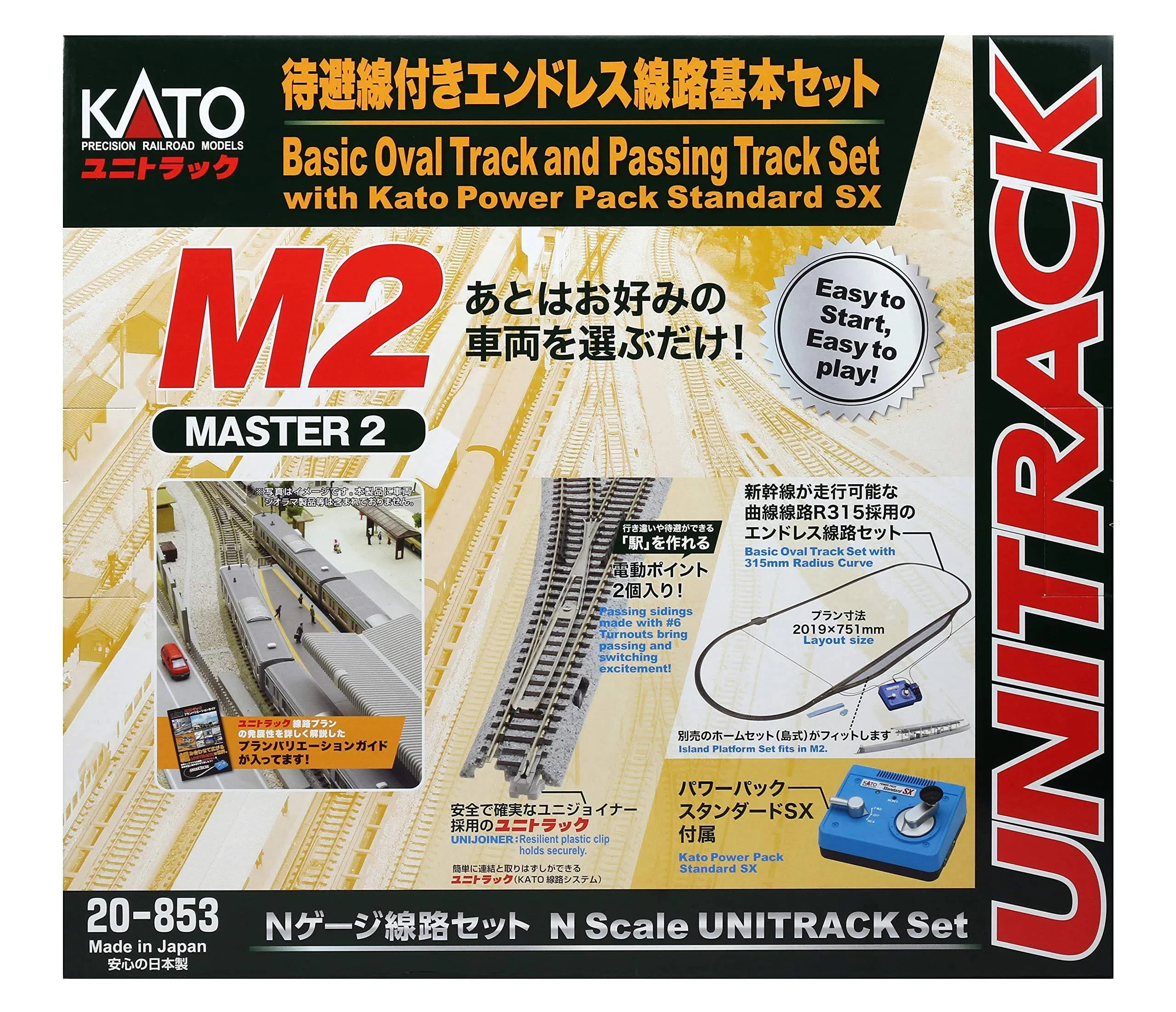 Kato N Unitrack Master set M2 (replacing 20-851)