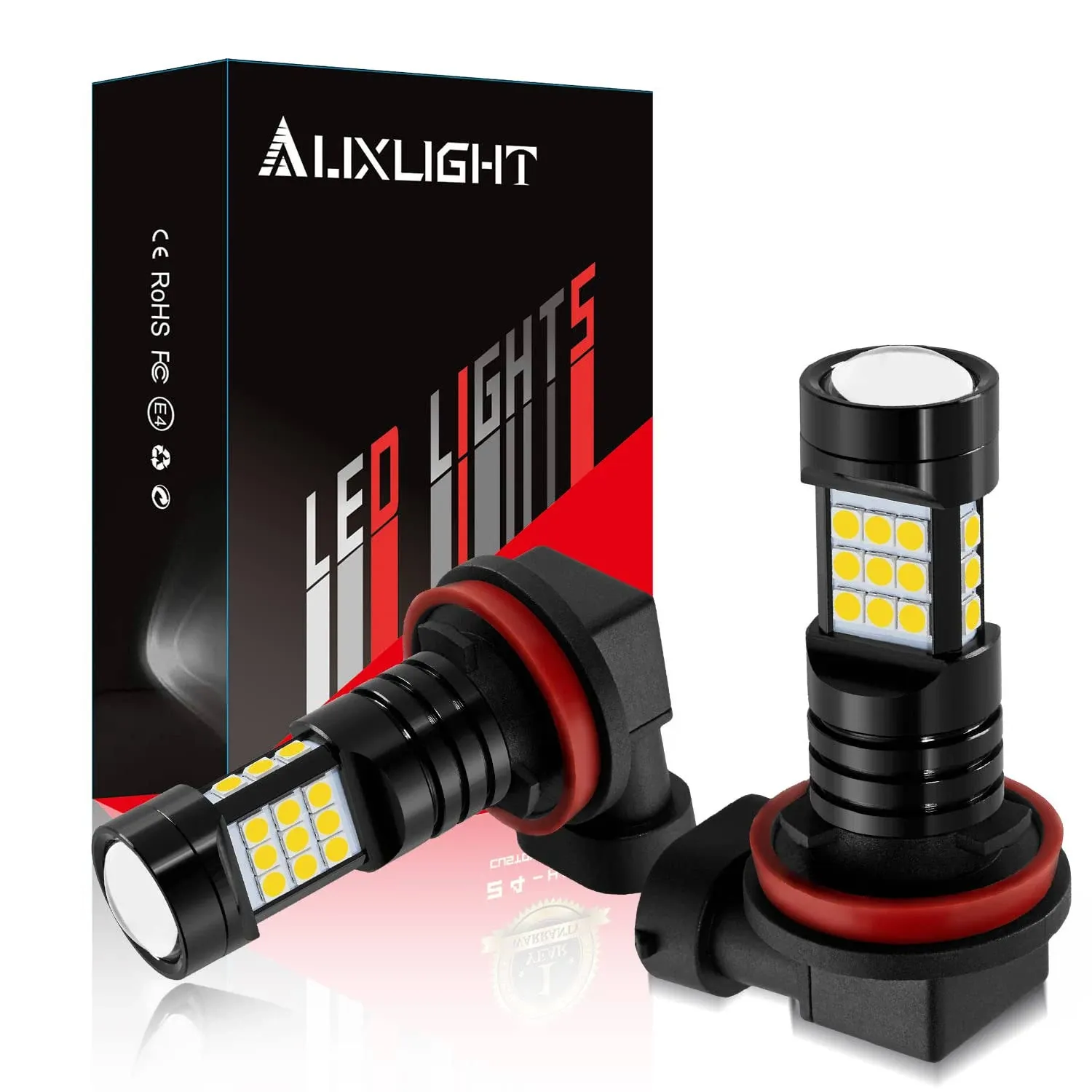 AUXLIGHT H11 LED Fog Light DRL Bulbs 2400 Lumens Extremely Bright\xa0H8 H11LL H8...