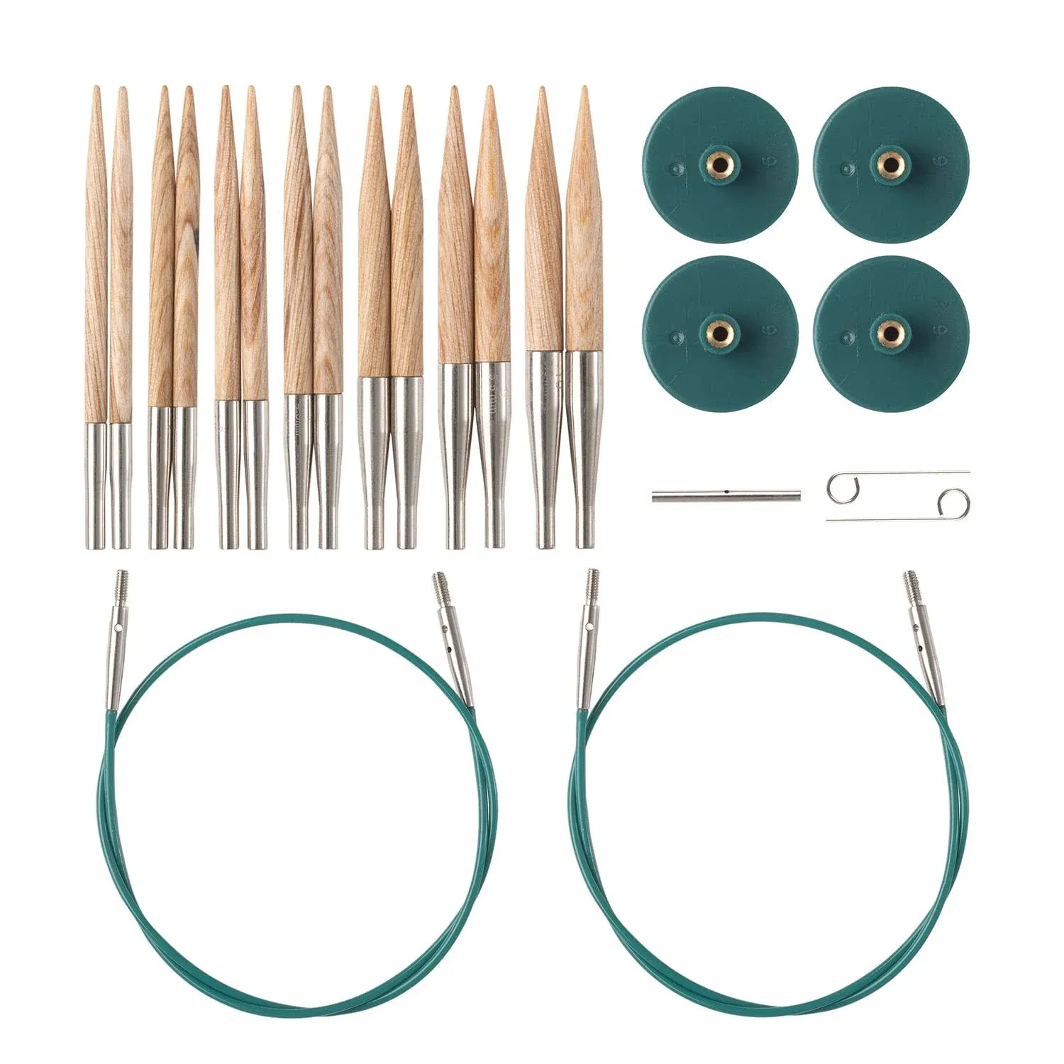 Knit Picks Options 2-3/4" Short Tip Interchangeable Knitting Needle Set (Sunstruck)