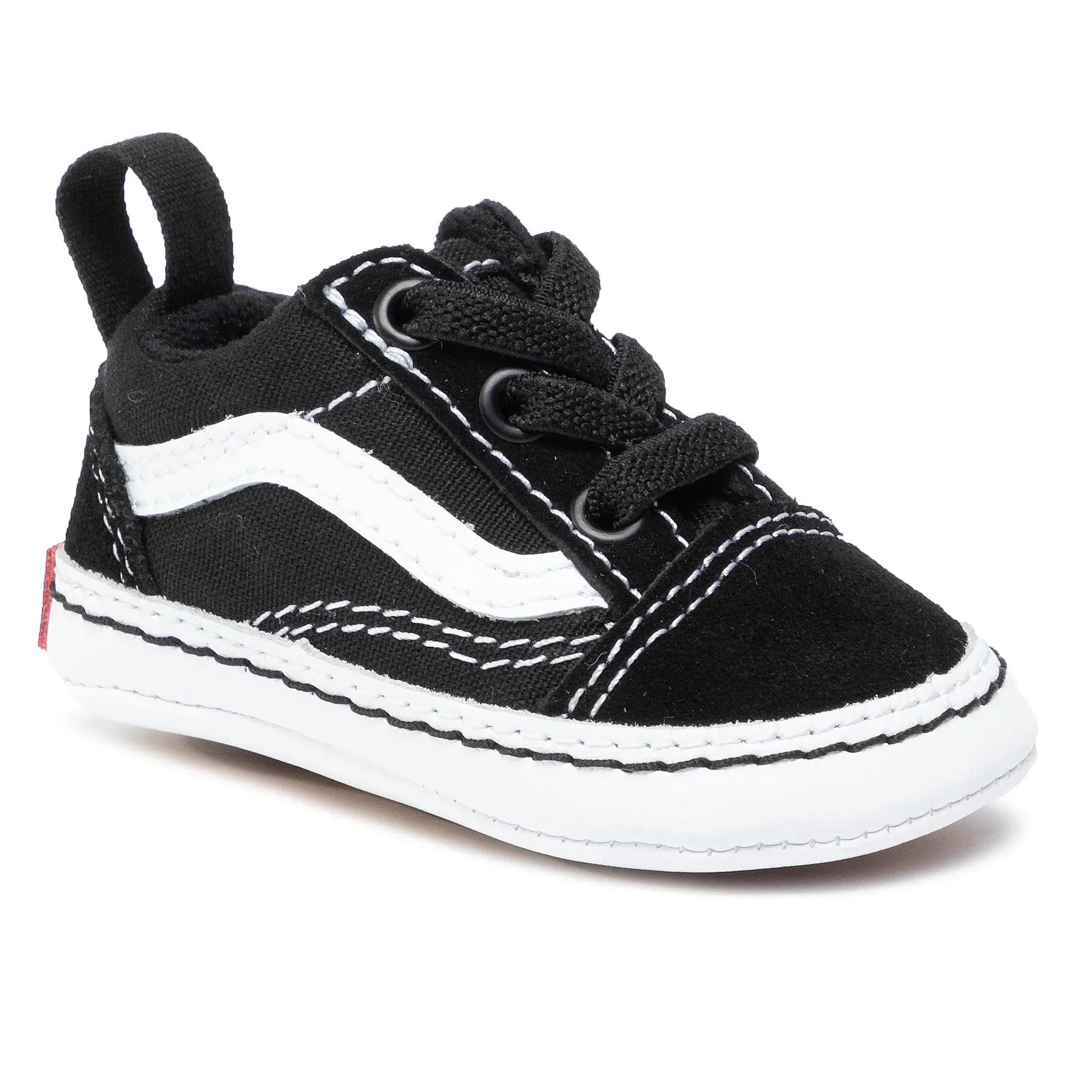 VANS - SCARPA BASSA OLD SKOOL CRIB BLACK/TRUE WHITE - Sneakers |Bow...