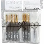 Tulip TES-001 ETIMO Pattern Key Needle Set, Royal Silver