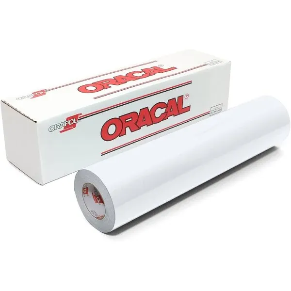 Oracal 651 Glossy Permanent Vinyl 12 inch x 6 Feet - White