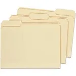 Universal 16113 1/3 Cut Assorted Two-Ply Top Tab Letter Size File Folders