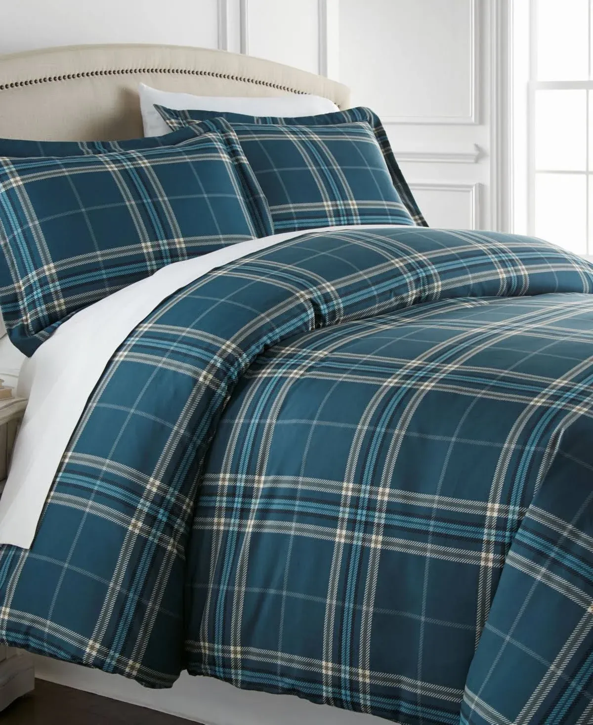 Southshore Fine Linens Vilano Plaid Set