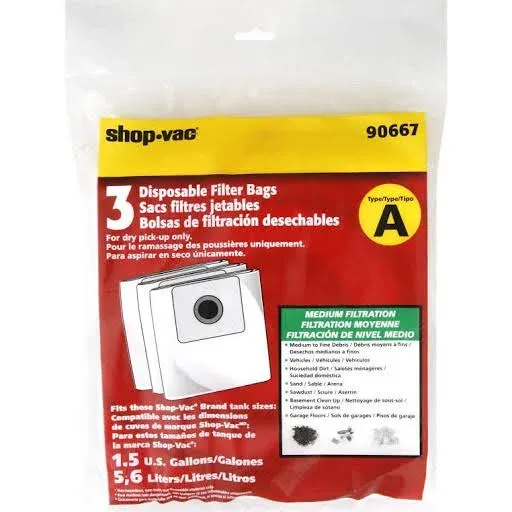 Shop-Vac Disposable Collection Filter Bags