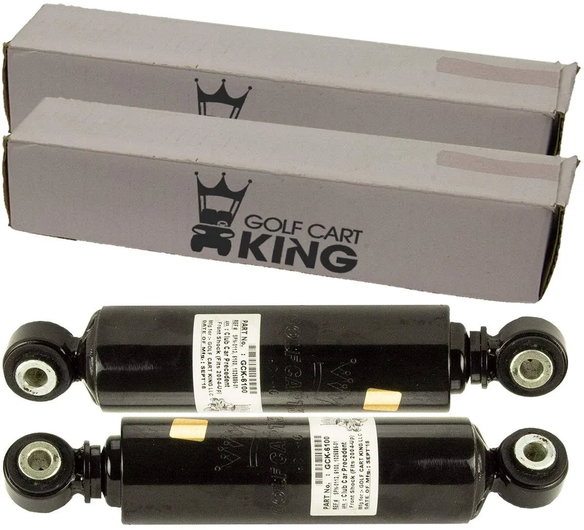 (2) Club Car Precedent 2004-Up Golf Cart Front Shock Absorbers