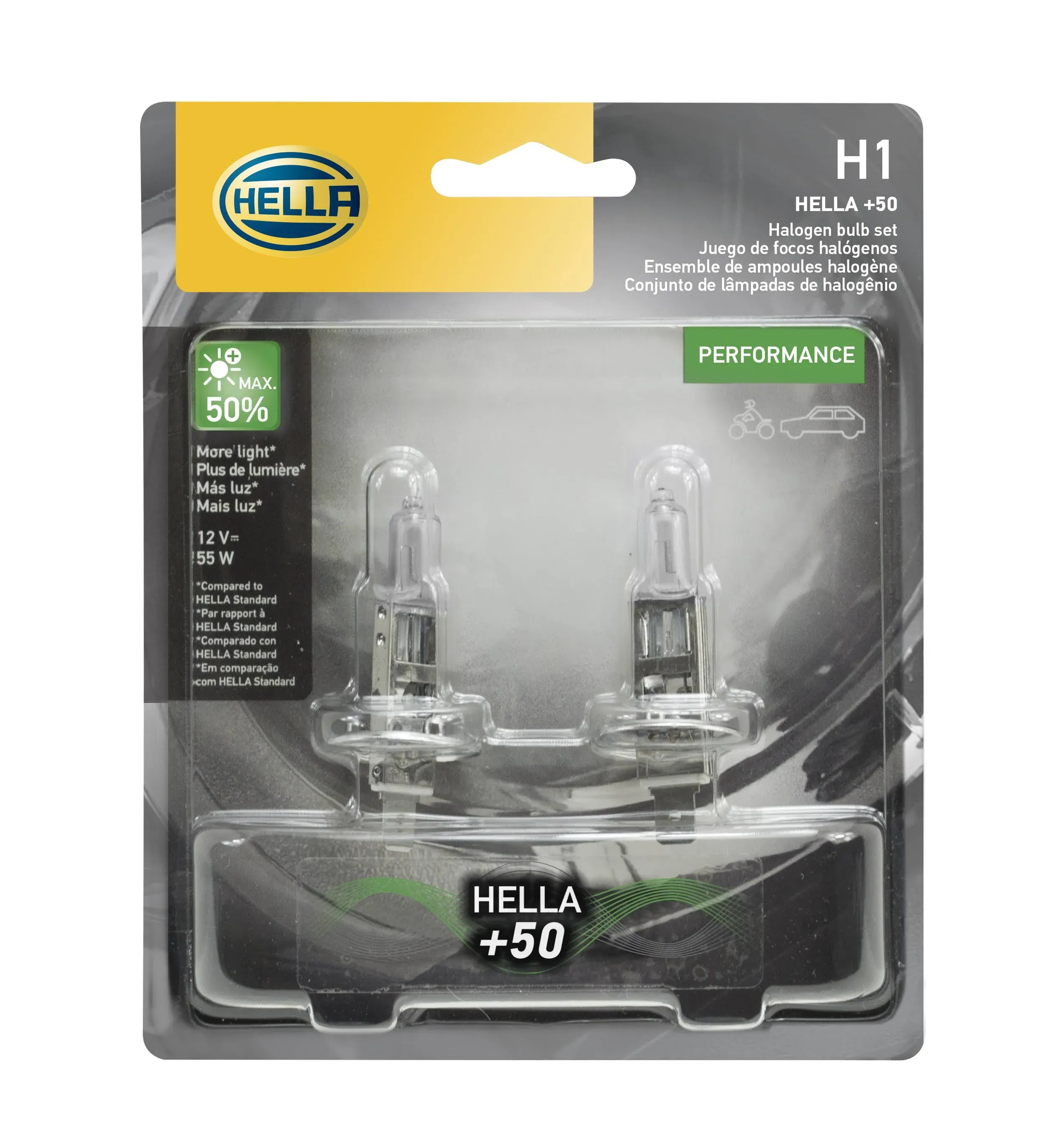 Hella H1P50TB Performance Series Halogen Light Bulb