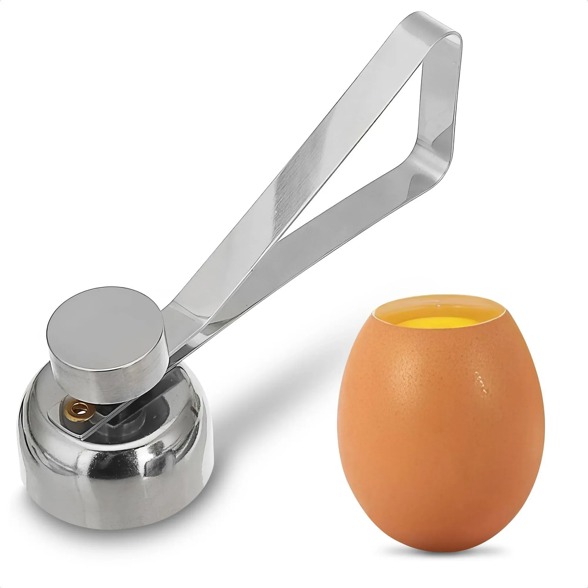 Stainless Steel Egg Cracker Tool - Egg Cracker Cutter Egg Opener Topper Cutter Egg Cracker Topper Egg Cutter Stainless Steel Kitchen Egg Topper