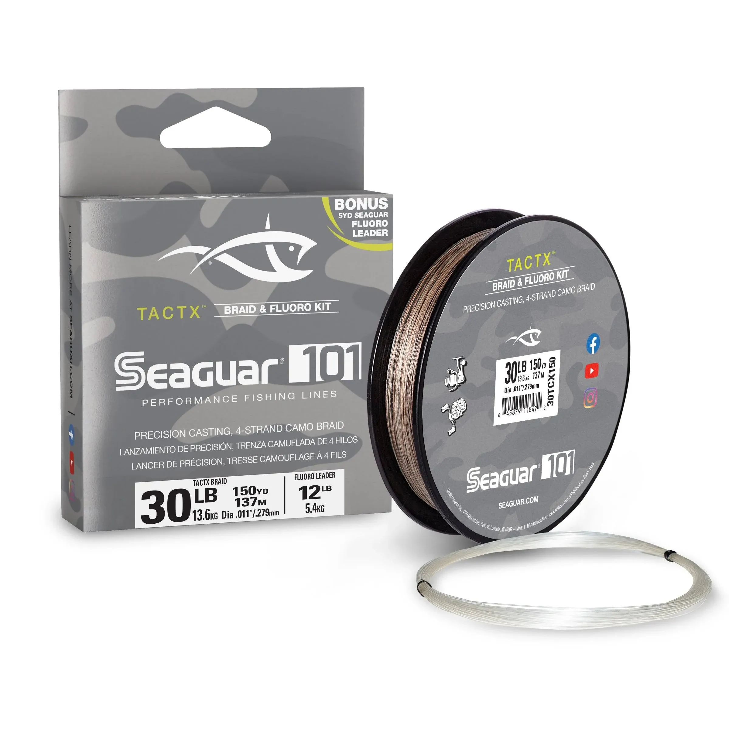 Seaguar TactX Braid & Fluoro Kit - 150 Yards - 20 lb.