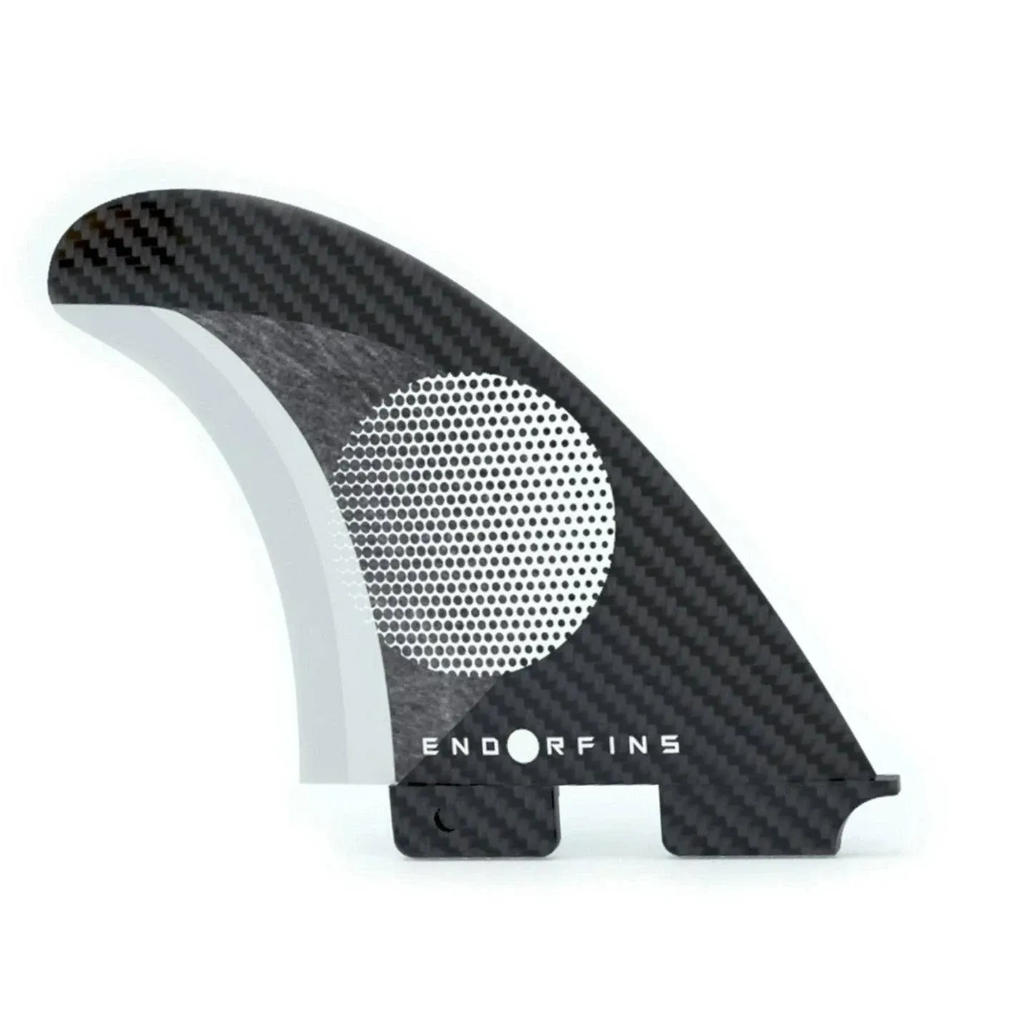 Endorfins KS1 FCS II Tri-Quad Fin Set, Medium / Black/White