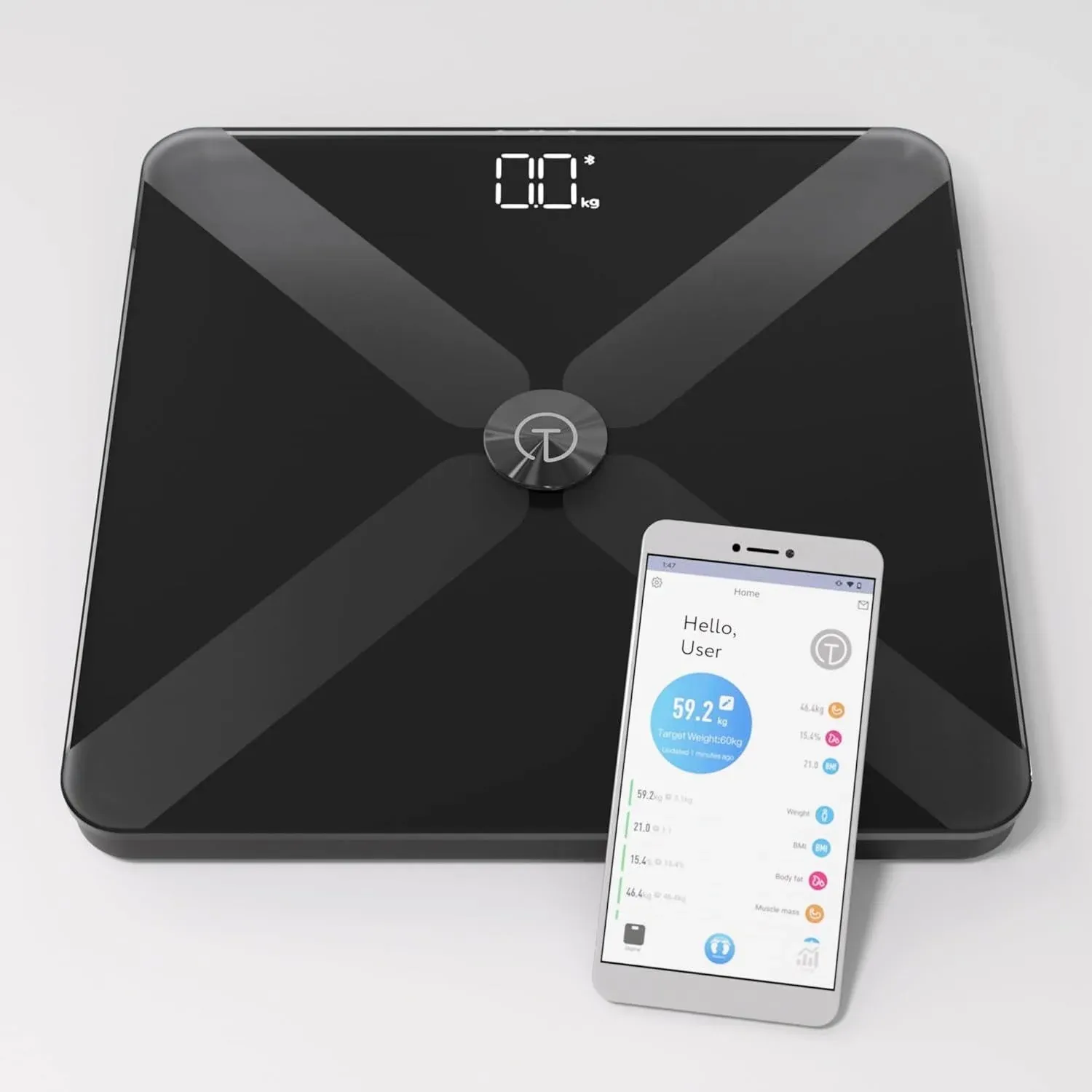 11" Smart Body Composition Fat Monitor Scale Digital APP Scale Health Analyzer