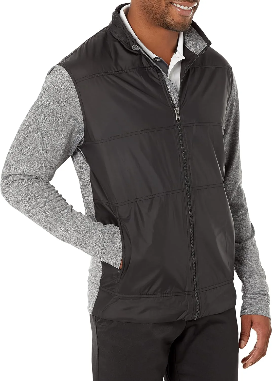 Cutter & Buck Men's Stealth Full Zip - Black