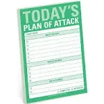 Plan of Attack Great Big Sticky Note, Daily to-Do List Sticky Pad, 4 x 6-inches