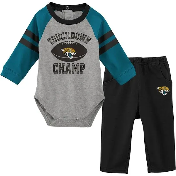 Outerstuff NFL Jacksonville Jaguars Newborn Touch Down Creeper &amp; Pant Set