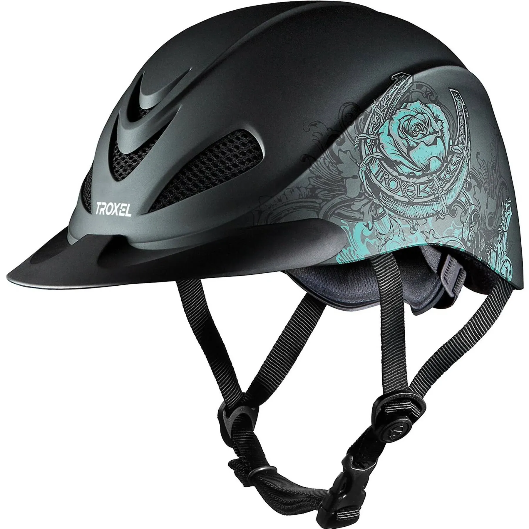 Troxel Rebel Helmet - Turquoise Rose