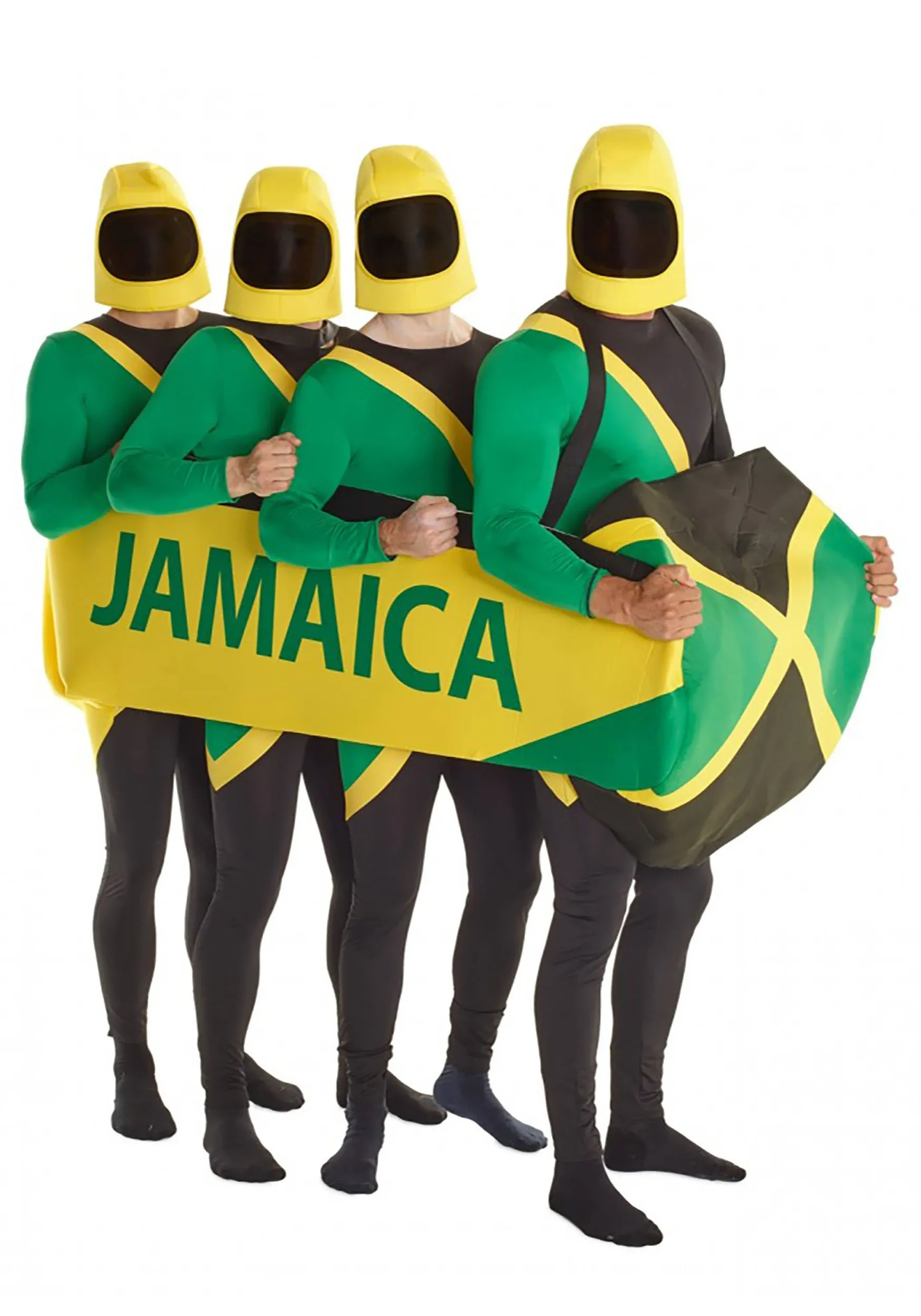 Jamaican Rider Bobsled ONLY 1990s Movie Bobsleigh Fancy Dress Costume