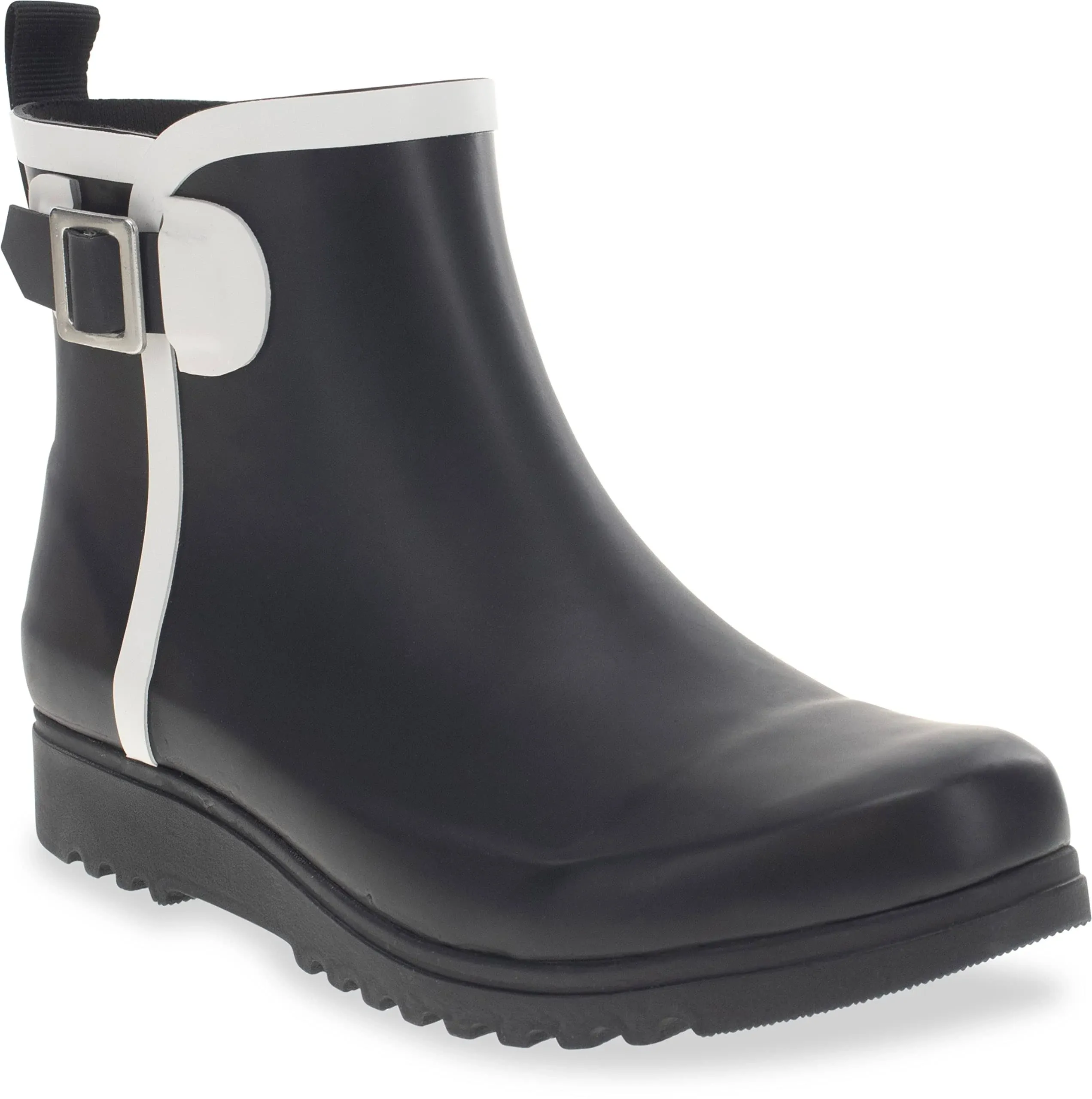 Women's Chooka Atlas Buckle Bootie Rain Boot in Black Size 11