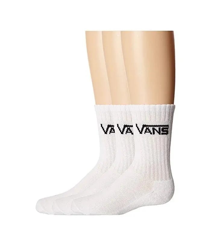 Vans Classic 3-Pack Crew Socks White