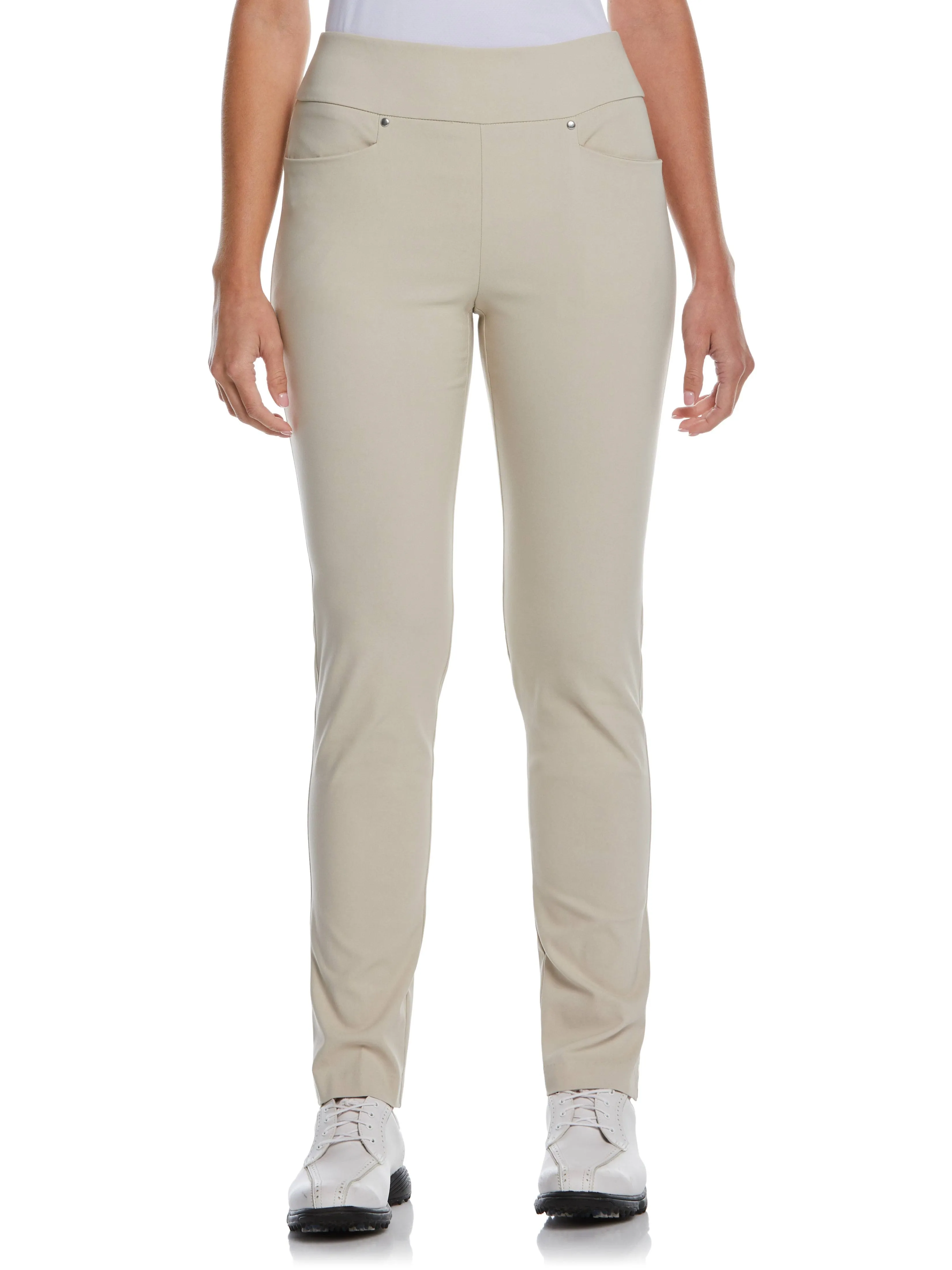 PGA Tour Women's Pull-On Pants, Silver