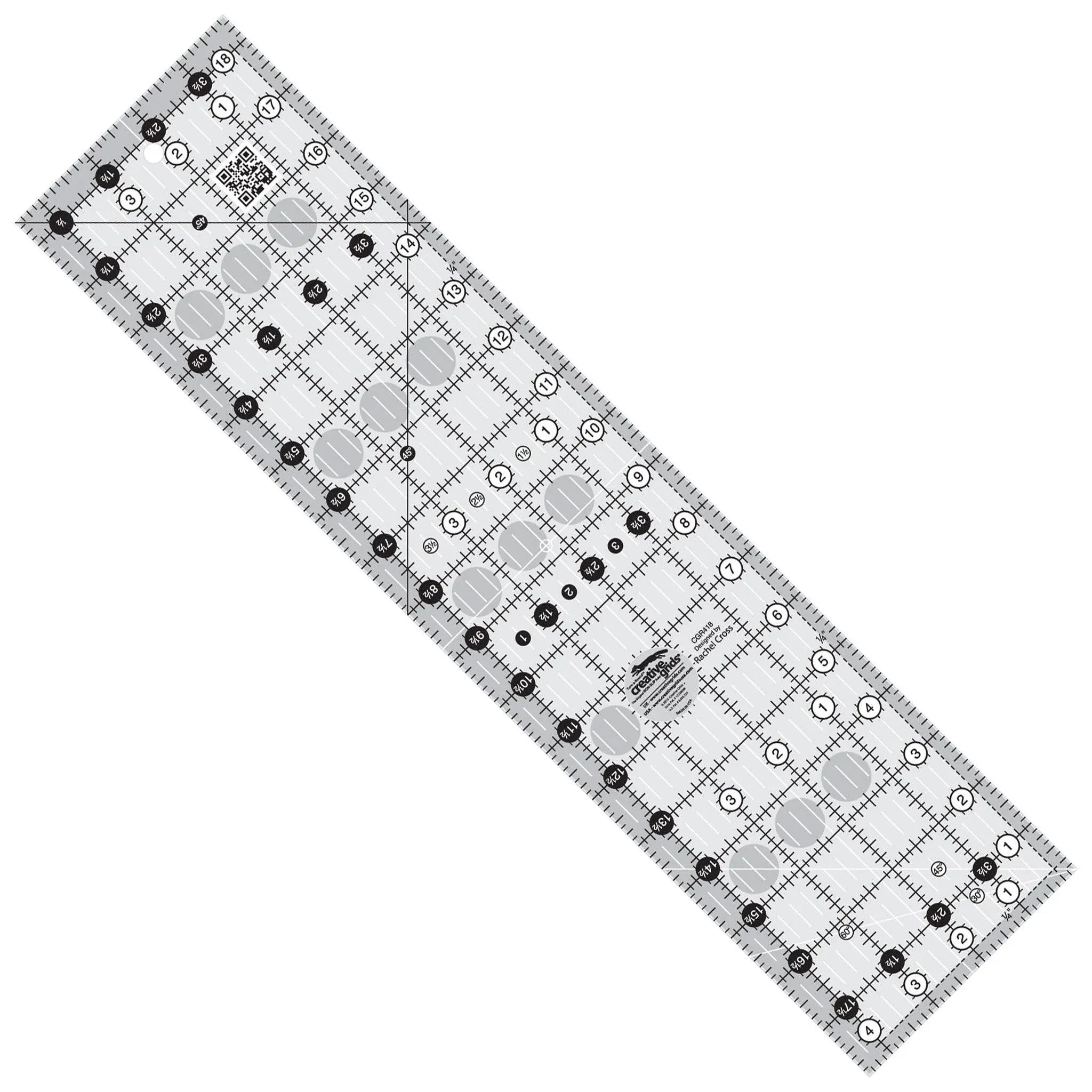 Creative Grids 4-1/2" x 18-1/2" Ruler - #CGR418