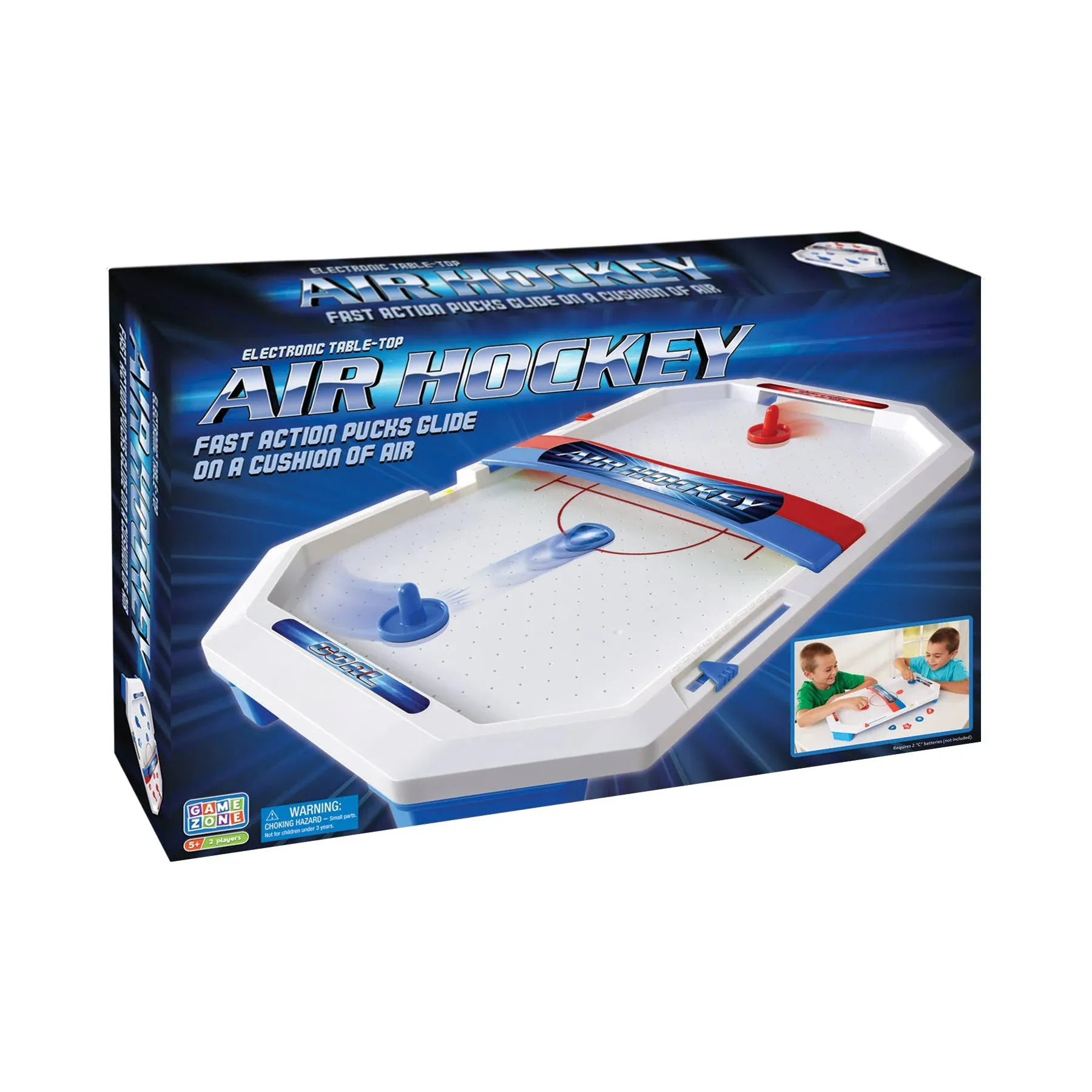 Electronic Table-Top Air Hockey Game for Ages 5 and Up