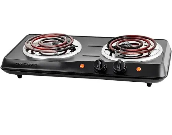 Electric Double Coil Burner 6 &amp; 5.75 inch With Temperature Control