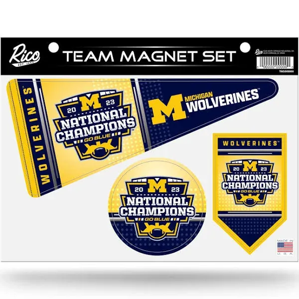 Michigan Wolverines 2023-24 CFP National Champions Team Magnet Sheet