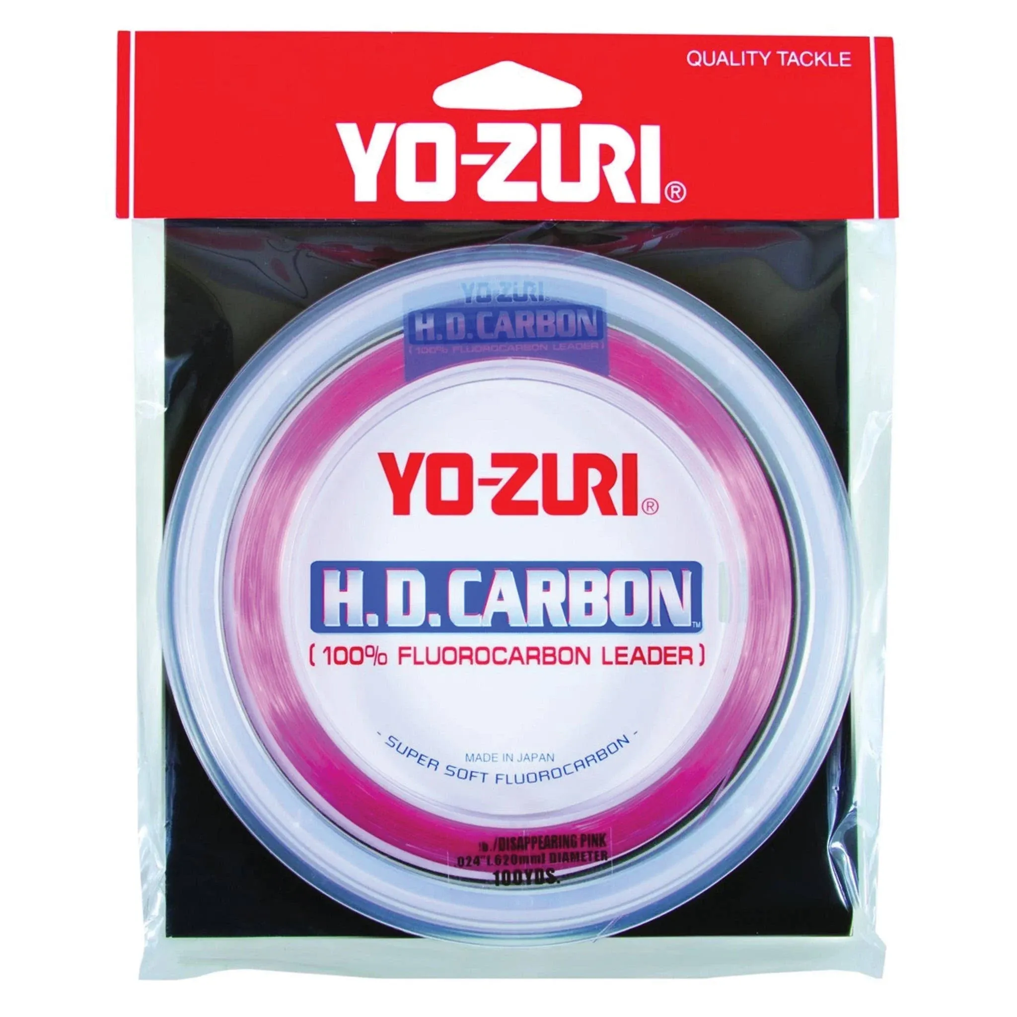 Yo-Zuri H.D. Carbon Disappearing Pink 100% Fluorocarbon Leader