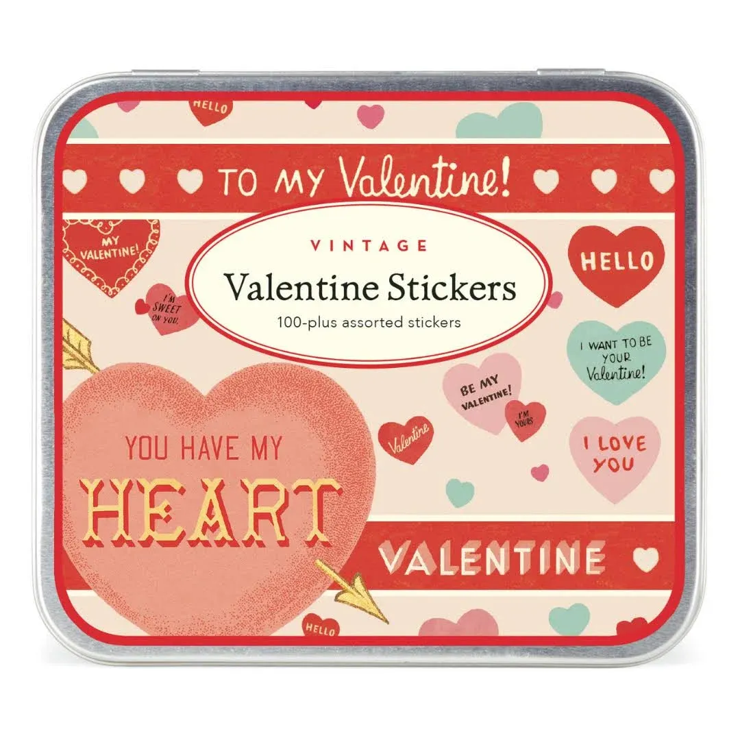 Cavallini Papers Vintage Valentine's Stickers