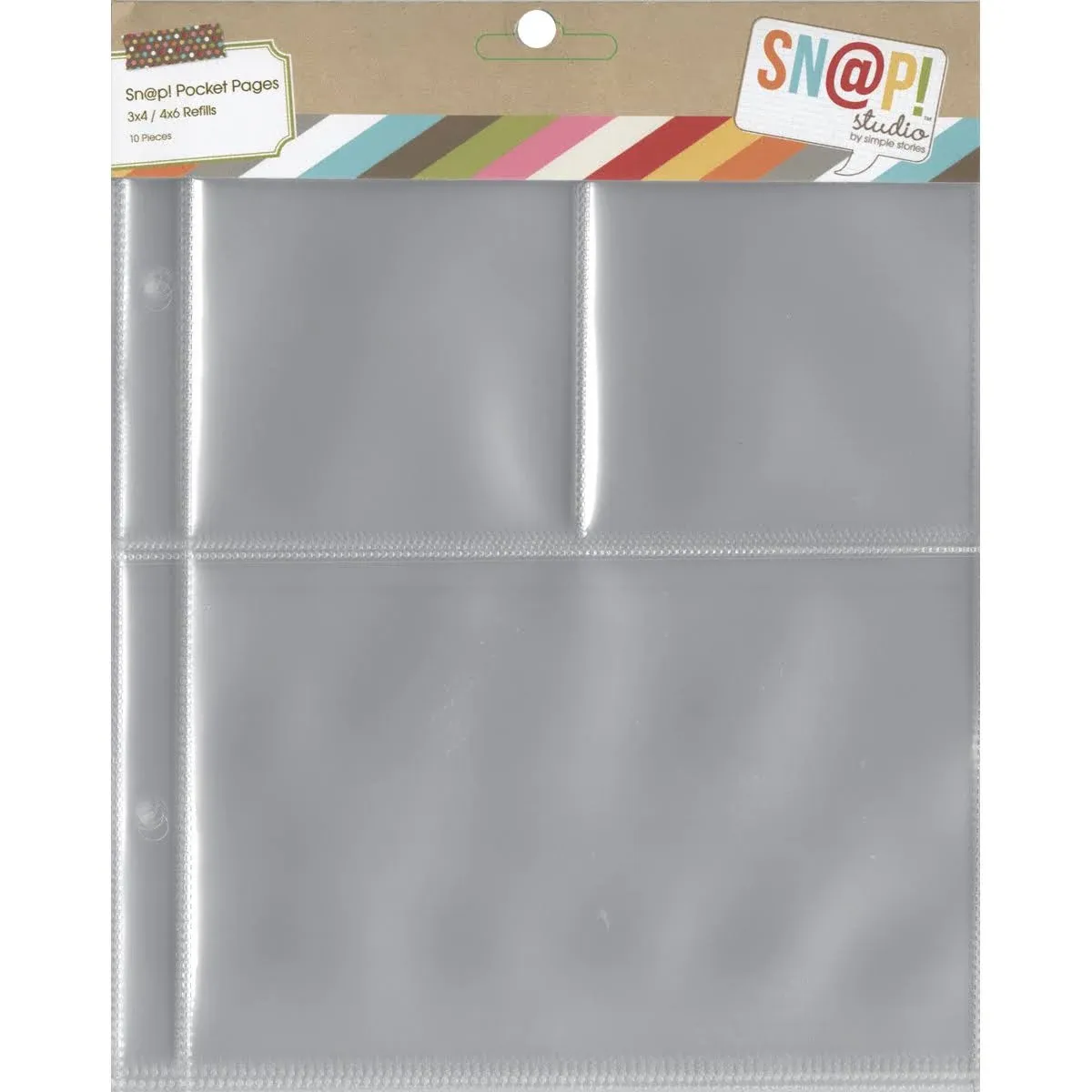 Sn@p! Pocket Pages For 6"X8" Binders 10/Pkg