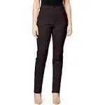 Gloria Vanderbilt Women's Amanda Classic High Rise Tapered Jean, Coffee Roast, 4 Petite