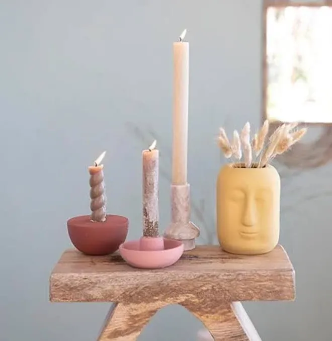 Medium Marble Taper Candle Holder