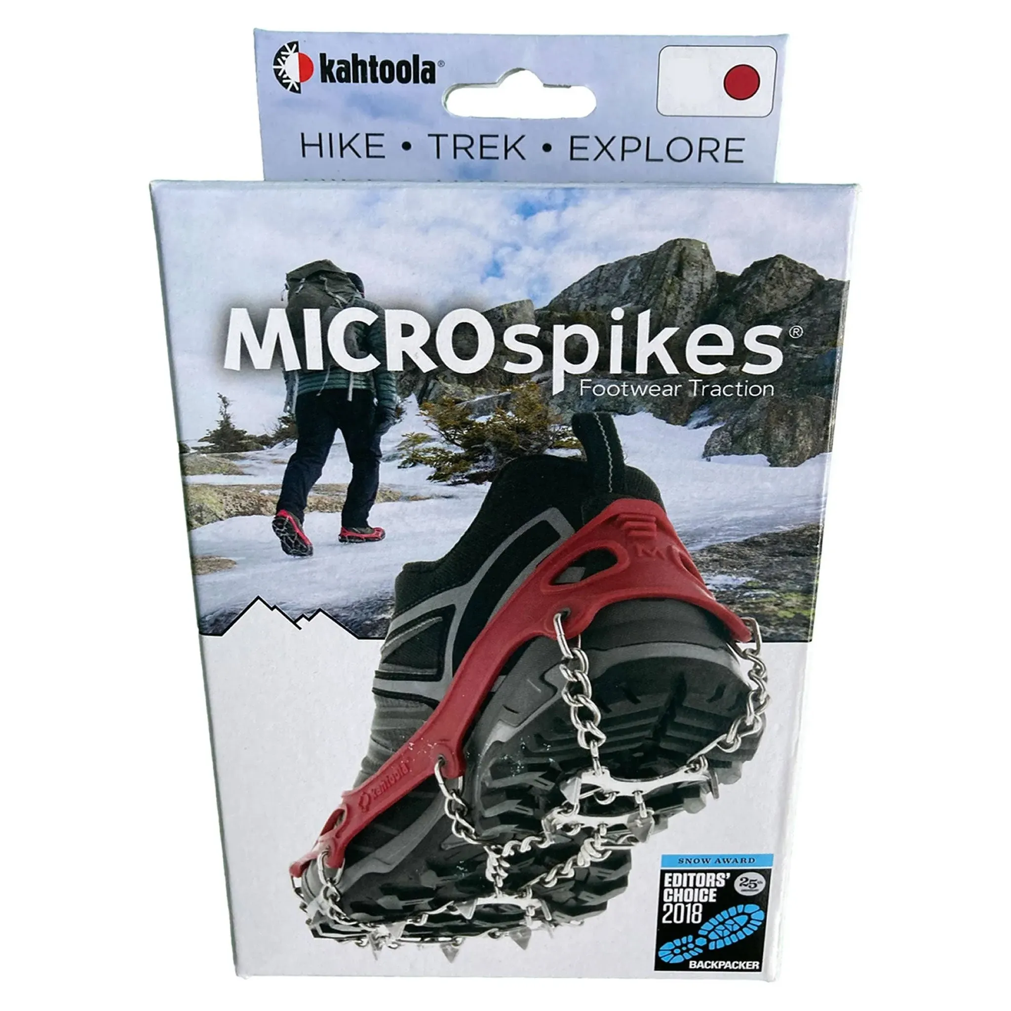 Kahtoola MICROspikes Footwear Traction, Size: XL, Red